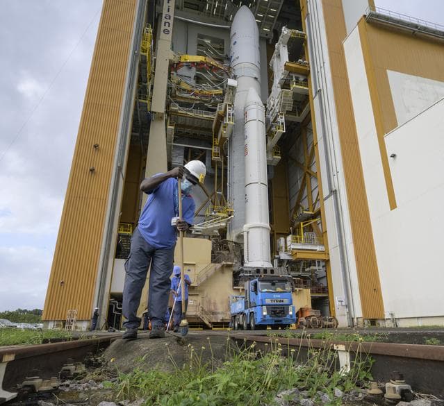 NASA image: Ariane 5 Rollout with James Webb Space Telescope