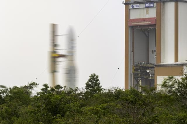 NASA image: Ariane 5 Rollout with James Webb Space Telescope