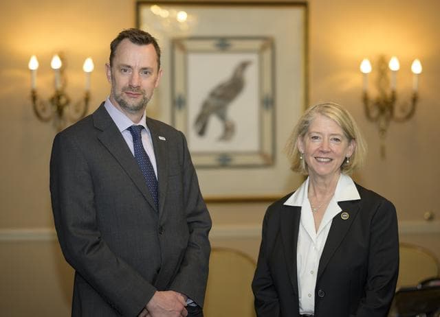 NASA image: NASA, UKSA Meeting at Space Symposium