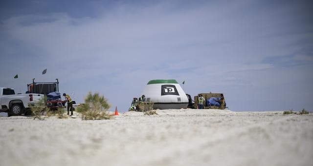 NASA image: Boeing Orbital Flight Test-2 Landing Mission Dress Rehearsal