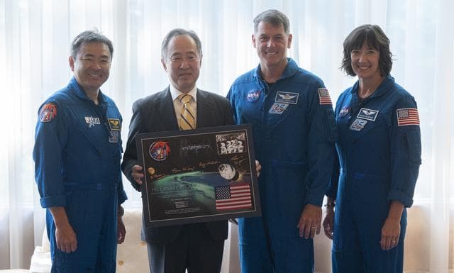 NASA image: NASA’s SpaceX Crew-2 Astronauts at the Japanese Ambassador’s