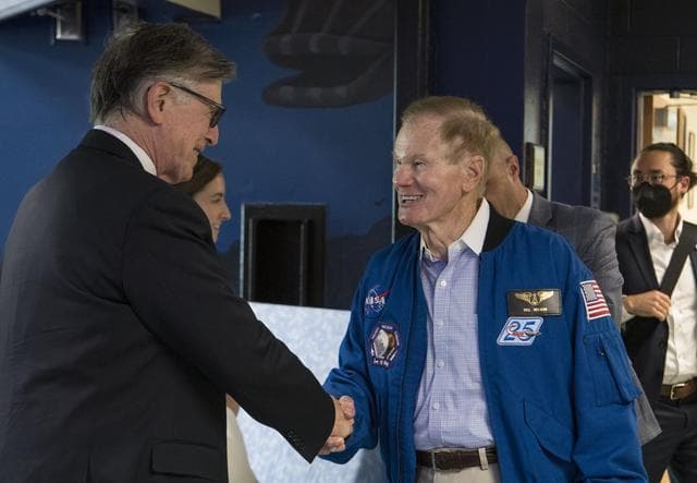 NASA Admin, SpaceX Crew-2, and U.S. Rep. Don Beyer Meet Students