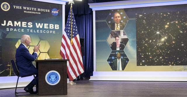 NASA image: President Biden Previews Image from Webb Space Telescope