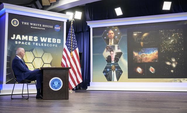 President Biden Previews Images from Webb Space Telescope