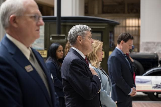 NASA image: JWST Stamp Issuance Ceremony