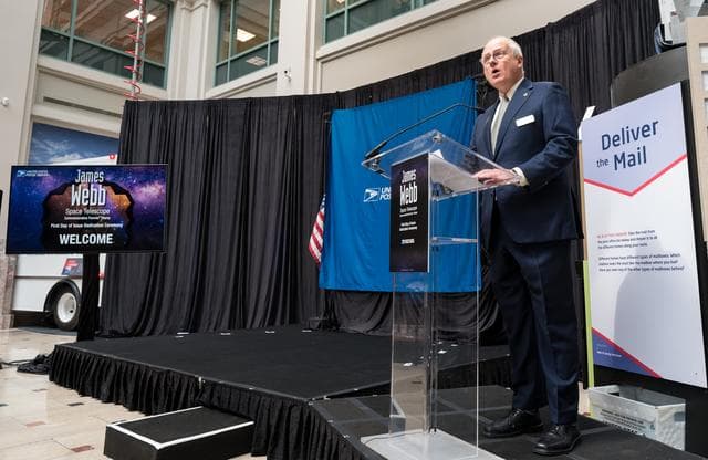 NASA image: JWST Stamp Issuance Ceremony
