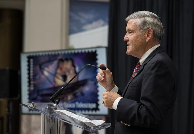 NASA image: JWST Stamp Issuance Ceremony