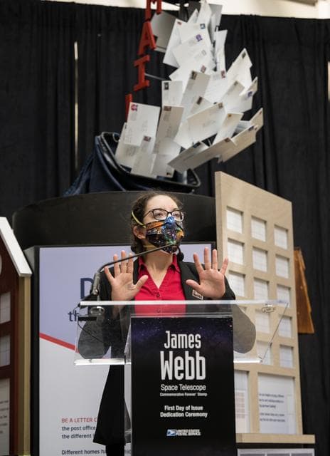NASA image: JWST Stamp Issuance Ceremony