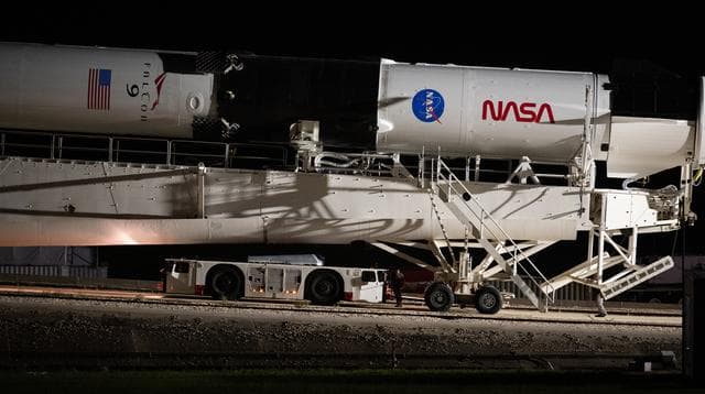 NASA image: NASA’s SpaceX Crew-5 Falcon 9/Dragon Rollout to Launch Pad 39A