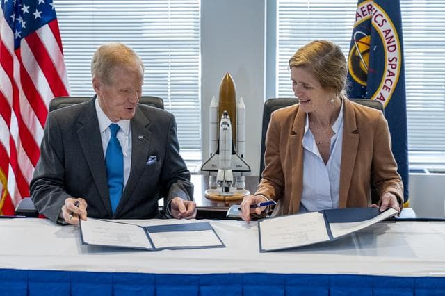 NASA image: NASA-USAID MoU Signing Ceremony