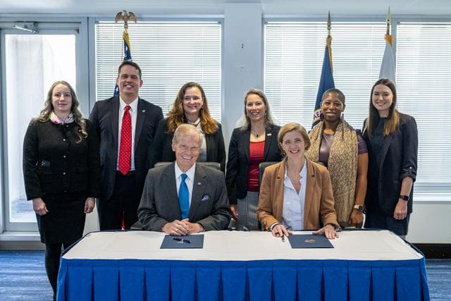 NASA image: NASA-USAID MoU Signing Ceremony