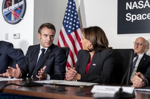 NASA image: Vice President Harris and French President Macron meet at NASA H