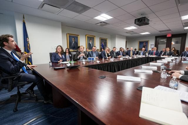 NASA image: Vice President Harris and French President Macron meet at NASA H