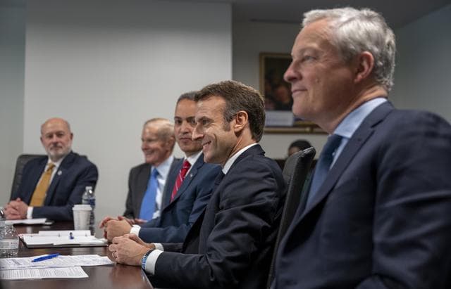 NASA image: Vice President Harris and French President Macron meet at NASA H