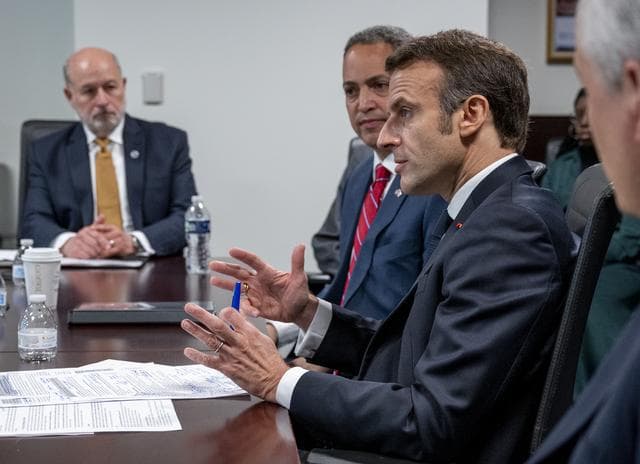 NASA image: Vice President Harris and French President Macron meet at NASA H
