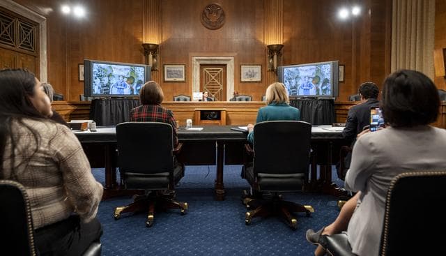 NASA image: Astronaut Nicole Mann Downlink with Members of Congress