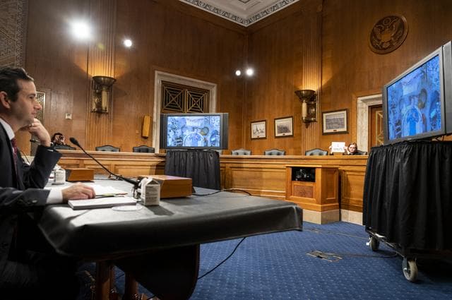 NASA image: Astronaut Nicole Mann Downlink with Members of Congress