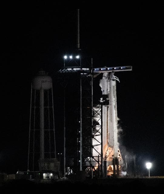 NASA image: NASA’s SpaceX Crew-6 Final Prelaunch Engine Firing Test