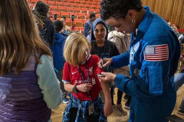 NASA image: NASA’s Crew-4 Q&A With Students at Martin Luther King Jr Memor