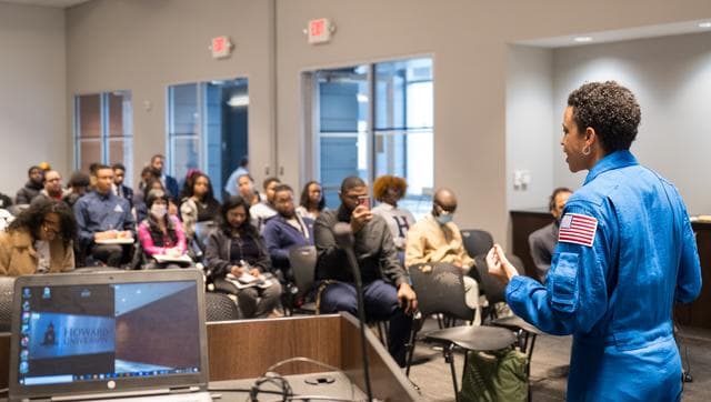 NASA image: Astronaut Jessica Watkins at Howard University