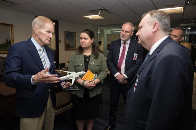 NASA image: NASA Admin Signs Joint Statement with Space Agency of Ukraine 
