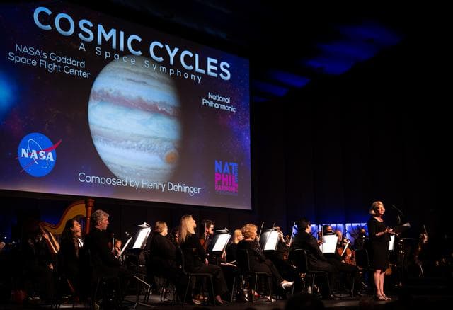 NASA image: National Philharmonic Performs Cosmic Cycles: A Space Symphony