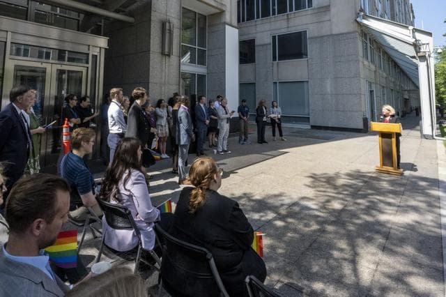 NASA image: Pride Progress Flag Raising Ceremony at NASA HQ