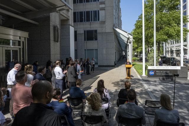 NASA image: Pride Progress Flag Raising Ceremony at NASA HQ