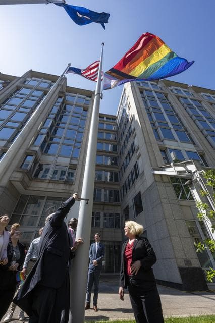 NASA image: Pride Progress Flag Raising Ceremony at NASA HQ