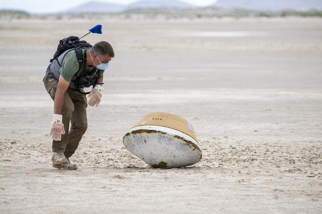 NASA image: OSIRIS-REx Sample Return Training