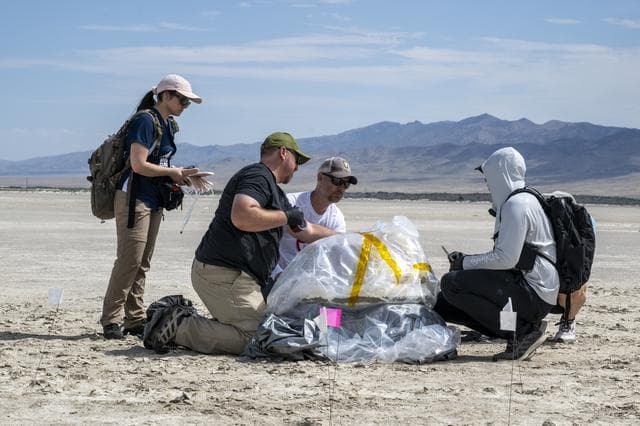 NASA image: OSIRIS-REx Sample Return Training