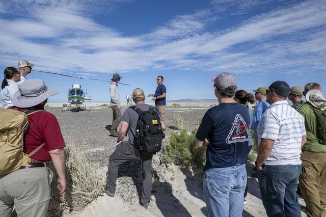 NASA image: OSIRIS-REx Sample Return Training