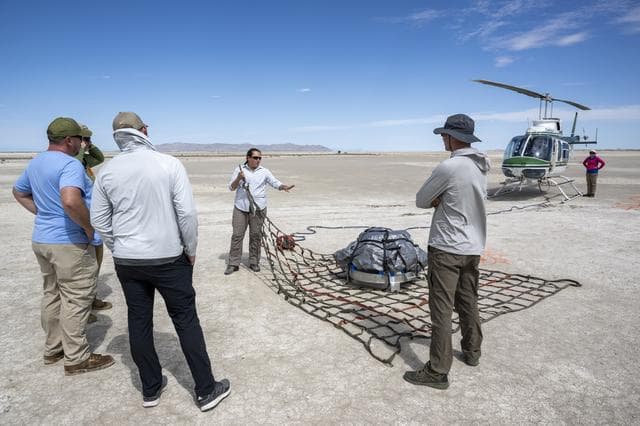 NASA image: OSIRIS-REx Sample Return Training