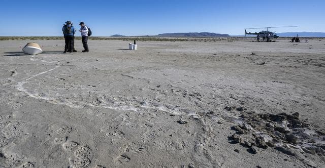 NASA image: OSIRIS-REx Sample Return Training