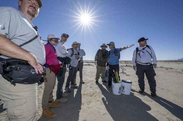 NASA image: OSIRIS-REx Sample Return Training