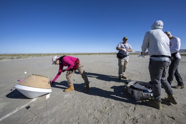 NASA image: OSIRIS-REx Sample Return Training