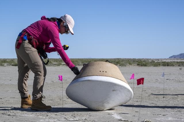 NASA image: OSIRIS-REx Sample Return Training