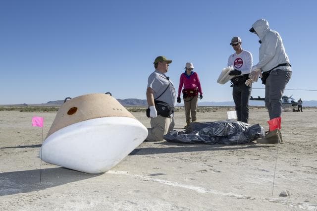 NASA image: OSIRIS-REx Sample Return Training