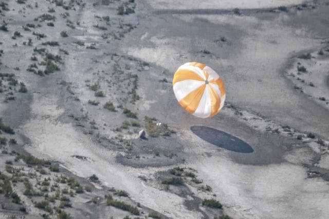 NASA image: OSIRIS-REx Sample Return Training