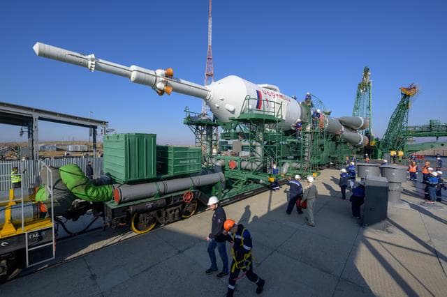 NASA image: Expedition 70 Soyuz Rollout