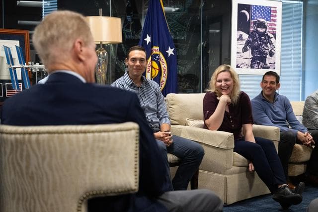 NASA image: 2021 Astronaut Candidates with NASA Senior Leadership