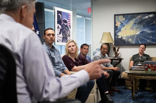 NASA image: 2021 Astronaut Candidates with NASA Senior Leadership