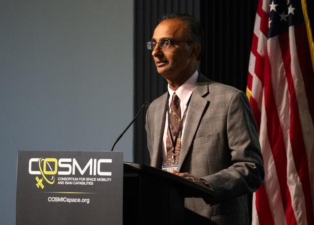 NASA image: Deputy Administrator at COSMIC Workshop