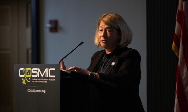NASA image: Deputy Administrator at COSMIC Workshop