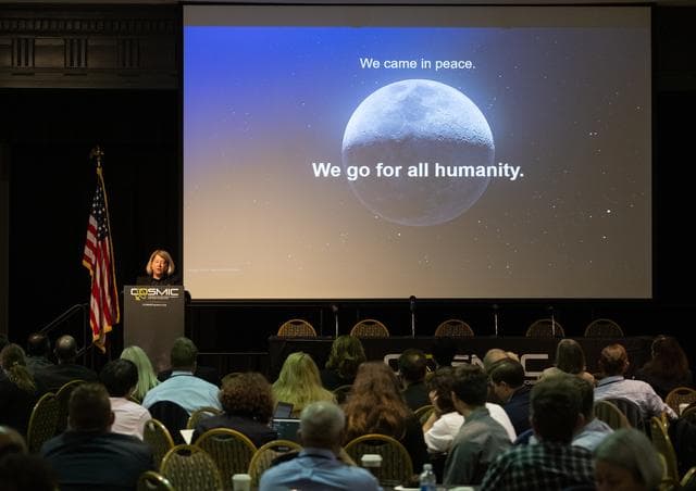 NASA image: Deputy Administrator at COSMIC Workshop