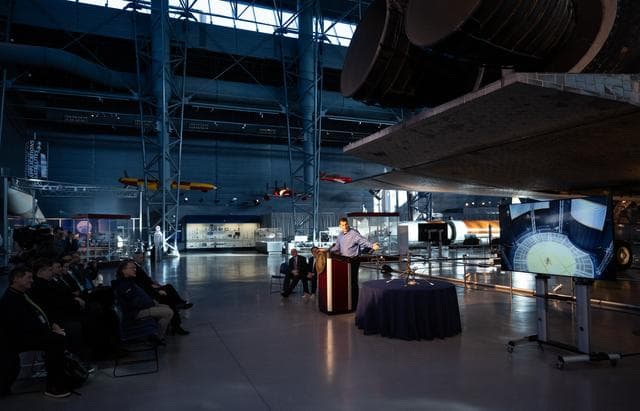NASA image: Ingenuity Mars Helicopter Prototype Donation to NASM