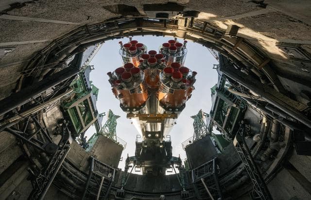 NASA image: Expedition 71 Soyuz Rollout
