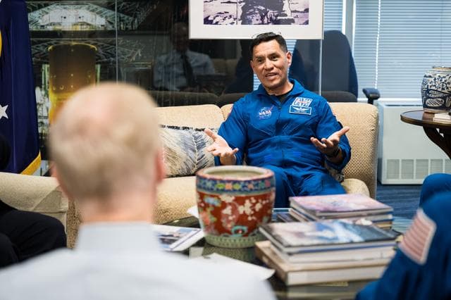NASA image: NASA Leadership Meets with Crew of Expedition 69