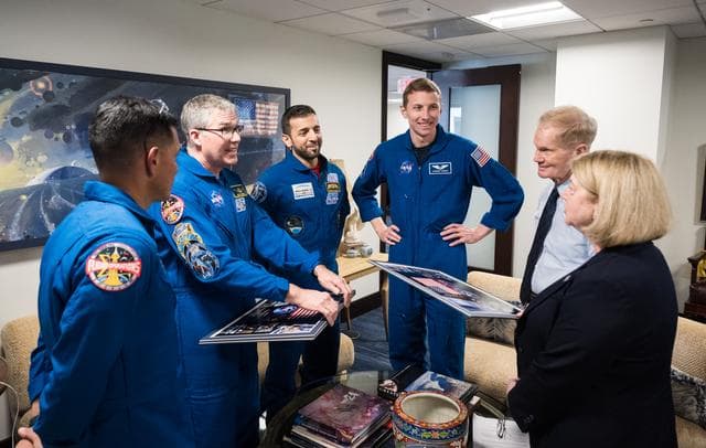 NASA image: NASA Leadership Meets with Crew of Expedition 69