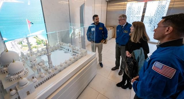 NASA image: Expedition 69 Crew Arrive at UAE Embassy for Iftar Dinner